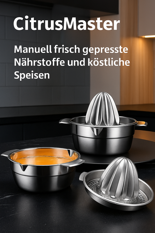CitrusMaster – Edelstahl Saftpresse